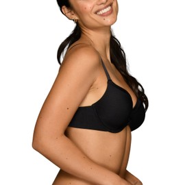 Vanity Fair Women's Illumination Front Closure Bra, 3-Way Convertible Staps, Lightly Lined Cups up to DD, Black, 36B