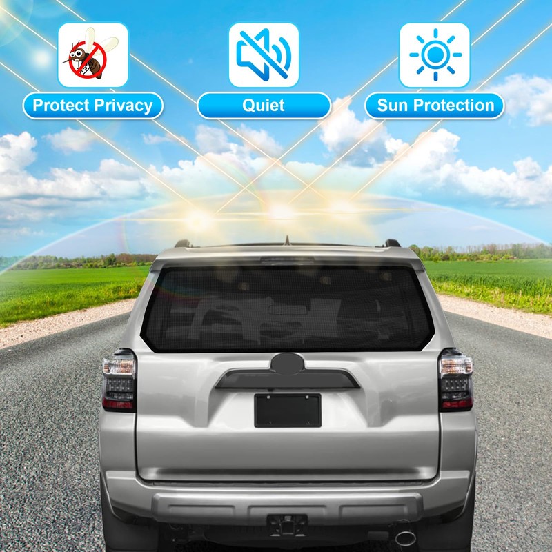 Federedevo Magnetic Rear Hatch Bug Screen for Toyota 4Runner Camping