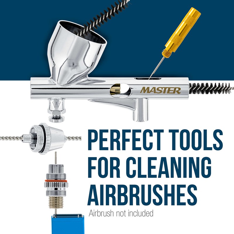 Master Airbrush Cleaning Kit with Cleaning Pot & Solution -