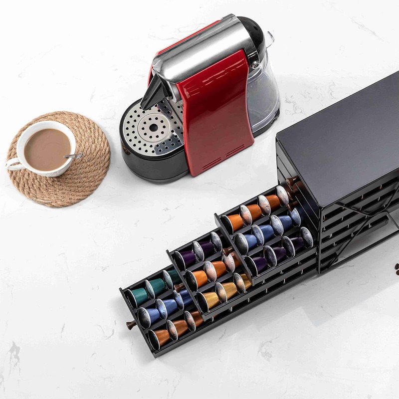 ZCDCP Coffee Pod Holder, 6 Tiers Coffee Pod Drawer for