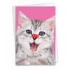 NobleWorks Heart Cats - Birthday Greeting Card with envelopee (4.63