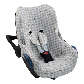 JYOKO Kids Car Seat Cover Compatible with Maxi Cosi Cabriofix City Streety Cotton (Picnic Vichy)