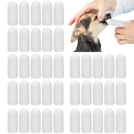 Mikrofaser-Fingerbürste, Hunde-Fingerbürste, Hunde-Fingerzahnbürste, geeignet für kleine Haustiere, entfernt Hundezahnstein, Zahnbürste für Hunde, 40 Stück