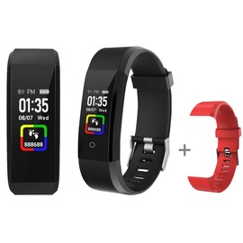 bemi Ole Fitness Tracker 2 Smartband - 0.96' Fitness Watch 24/7 Heart Rate, Blood Pressure Monitor, Blood Oxygen Sleep Tracking Step Calories Counter IP67 Waterproof Activity Tracker for Women Men