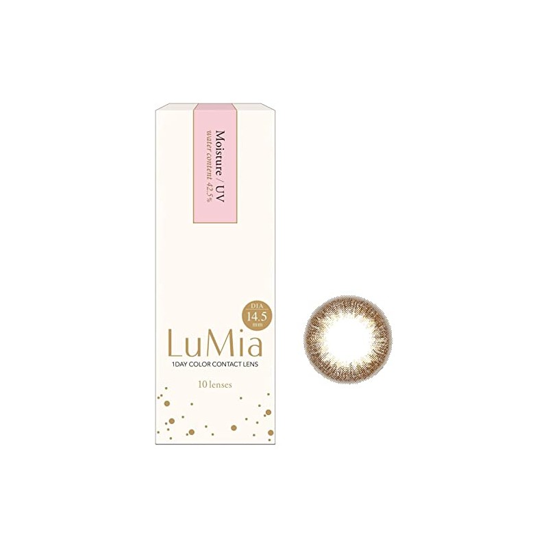 LuMia(ルミア) ワンデー14.5mm／10枚入 【ヌーディーブラウン】 -4.50
