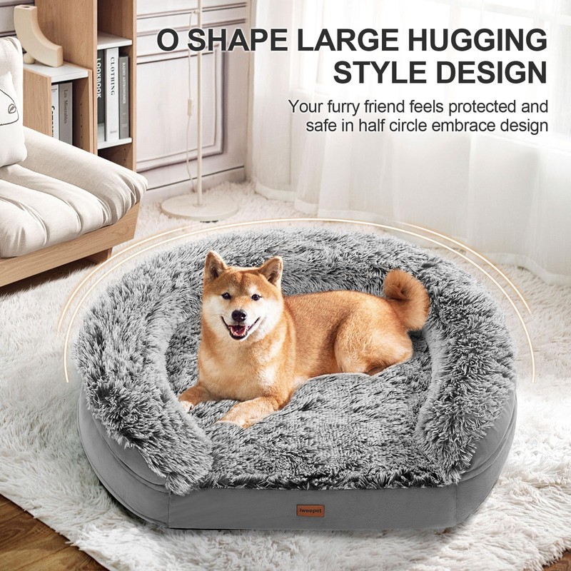 3.7 inch Thickened Orthopedic Dog Beds for Extra Large Dogs,