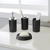Bath Bliss Hammered Texture 4 Piece Bath Accessory Set in