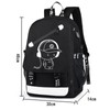 HIPOTUO Anime Luminous Backpack, 16' Laptop Backpack with USB Charging