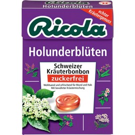 (4 PACK) - Ricola - Elderflower SF Lozenges Box | 45g | 4 PACK BUNDLE