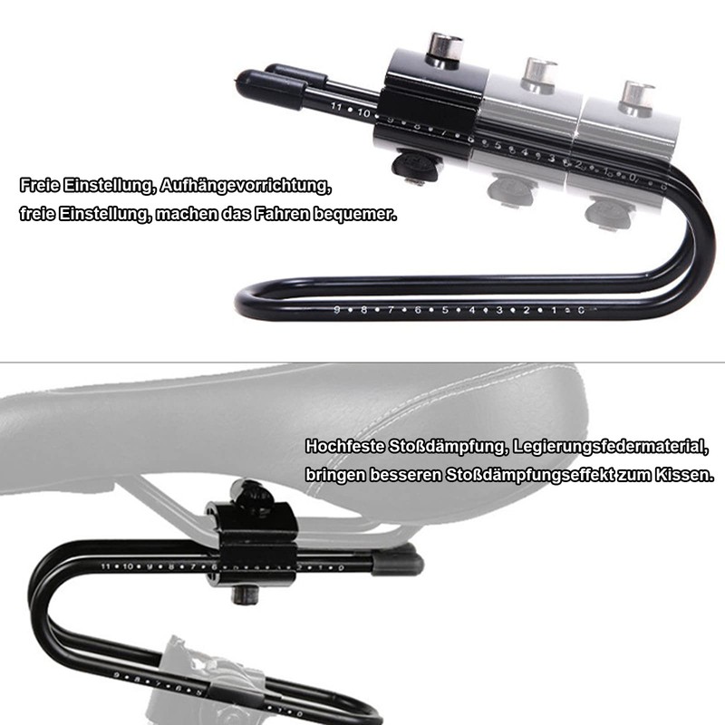 Shock-absorbing saddle spring, bicycle seat post damper, bicycle seat post