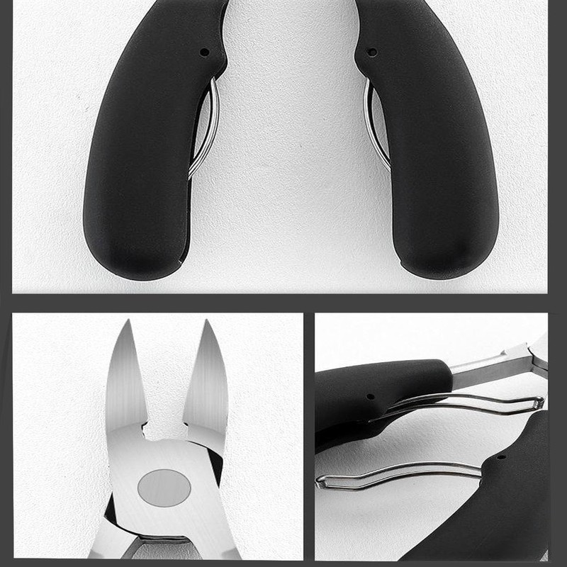 HUIKKJP 爪切り ニッパー 足の巻き爪のお手入れ 陥入爪 甘皮リッパーと爪垢取り ゾンデ付き セット 革製ケース付 男女兼用