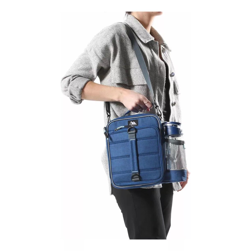 AZpro Lonchera Expandible Botella 650ml 2 Toppers Icepack Azpro