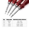 MENAYODA 4 Pieces Leather Edge Cutter Set, Leather Processing Edge