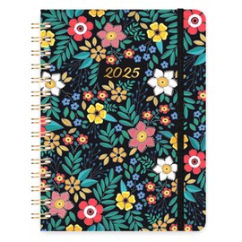 Diary 2025, A5 Week To View Full Year Planner, Runs from January 2025 to December 2025, with Twin-wrie Binding, Weekly & Monthly Planner, A5 Diary 2025 Week to view, Month Tabs, 21.5 x 15.5 x 1.5 cm