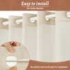 WONICY No Hooks Luxury Shower Curtain Set with Snap-in Liner,