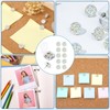 30pcs Push Pins,Shiny Diamond Push Pins Glitter Rhinestone Decorative Thumb