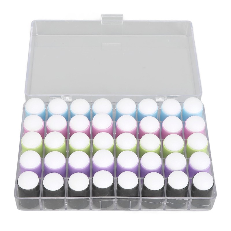 40 Pcs Finger Sponges Daubers Fingertip Concealer Brush Craft Painting