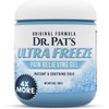 Dr. Pat's Ultra Freeze Pain Relief Cream - Cooling Muscle Gel for Arthritis, Neuropathy, Foot, and Joint Discomfort - Soothing Sports Massage for Back, Shoulder, and Knee - Topical Analgesic with Menthol for Neck and Body Relief