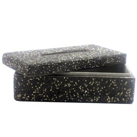 Bestbling Luxury Crystal Rhinestone Handmade Bling Decorative Tissue Holder Box Case (Black)
