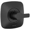 Delta Faucet Modern Matte Black Shower Valve Trim Kit for