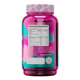 Belabear Colágeno  Biotina Y Ácido Hialurónico 100 Gomitas Sabor Fresa