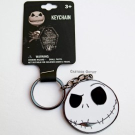 Jack Skellington Face Metal Key Chain Nightmare Before Christmas Original