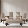 FORCHEER Dining Chair Covers and Bench Covers Set Waterproof Light