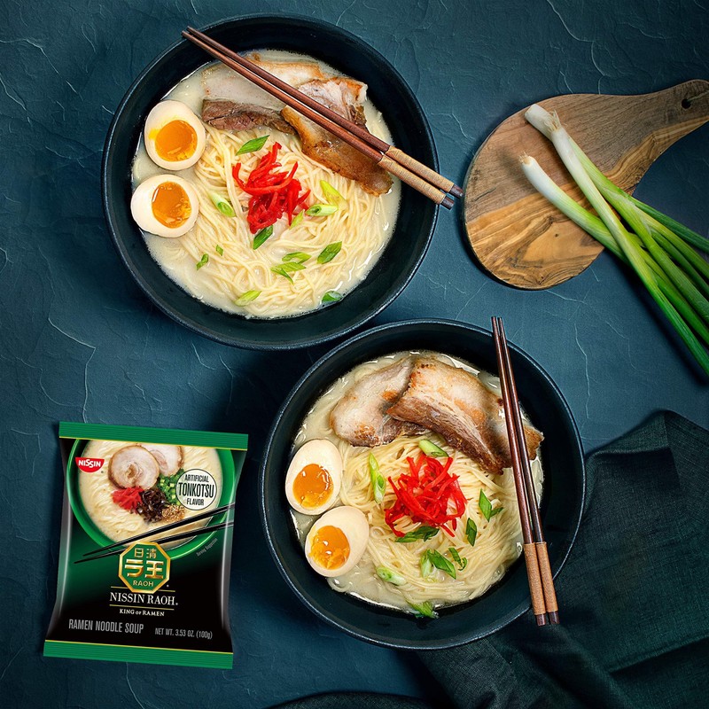 Nissin RAOH Ramen Noodle Soup, Tonkotsu, 3.53 Ounce (Pack of