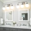 HAHZT Bathroom Vanity Light Fixtures: Brushed Nickel 3-Light Mid Century