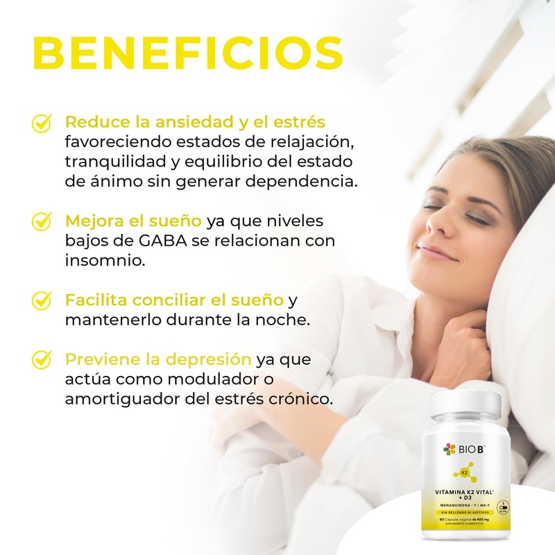 BIO B | Vitamina K2 Vital® (MK-7) + D3 con