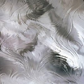 Spectrum Clear Baroque Cathedral Glass, 8X12in Sheet by Binari Glass Studio