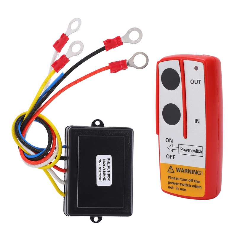 Universal Winch Wireless Remote Control Switch Kit with Receiver 12V
