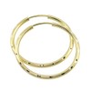 Women's Hoop Earrings 925 Sterling Silver Gold-Plated 30 mm, Genuine