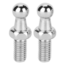 Ball Bolts, 2 Pieces CNC Ball Bolts Car Ball Bolt Ball Stud Ball Stud Ball Joints Aluminium Alloy Screw for Gas Struts with Ball Head (M8)