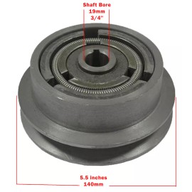 Unbranded  Centrifugal Clutch Plate Compactor Heavy Duty 5.5" Pulley 3/4" Bore