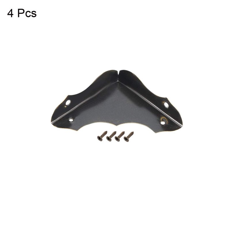uxcell Metal Desk Corner Protectors Table Edge Cover Guard 40x40x9mm