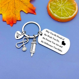 Jielahua Thank You Gifts for Nurse Nurse Key ring Gifts for Women Men Nurse Graduation Gift Nurse Gift Nurse Appreciation Gift Nurses Week Day Gift Nursing School Students RN Practitioner Gift