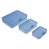 LJY 36 Pieces Mixed Sizes Rectangular Empty Mini Plastic Storage