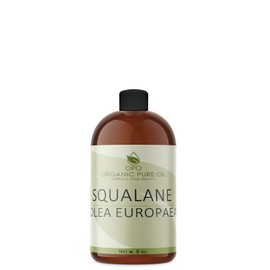 Squalane Oil - 8 oz - 100% Pure, Natural, Plant-Derived, Non GMO, Refined, Squalene Alternative from Olive - Hydrating & Moisturizing Carrier Oil - Perfect for Skin Hair Body Face - Packaging May Vary