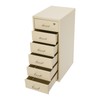 FTUREPAC 6 Drawer File Cabinet with Lock, Beige Vertical Filing