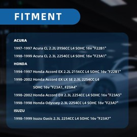 TCKWP244 2.2 Timing Belt Kit with Water Pump fits for 1994-2002 Honda Accord, 1998 Odyssey, 97-99 Honda Acura CL, 98-99 fits for Isuzu Oasis 2.2L 2.3L L4 SOHC 16V Engine F22B1 F23A1 F23A4 F23A5 F23A7