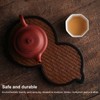 Mat Surface Bamboo Small Tea Tray Tea Plate for Teawares