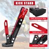 Motorcycle Kickstand Adjustable Tripod Holder Foot Side Stand for Motorcycle(Red)