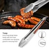 FJNATINH Heavy-Duty Grilling Accessories Rose Wooden BBQ Grilling Tools Set,Outdoor