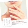 Mikinona 8pcs Nail Art Transfer Stampers Transparent for Manicure for