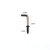 IDEALSV Small Antique Brass Screw in Hooks 5/8" L Shape