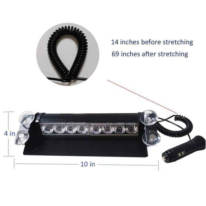 YUANYE Car Truck Emergency Flash Dash Strobe Warning Light Daytime