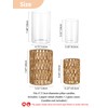 NUPTIO Rattan Boho Hurricane Lanterns: Set of 2 Pillar Candle