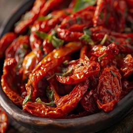 Organic Sun Dried Tomatoes Julienne Cut by Pure Anatolia - Sundried Tomato, No Sugar Added, USDA Certified, No Preservatives, Kosher & Halal, 3.17 oz