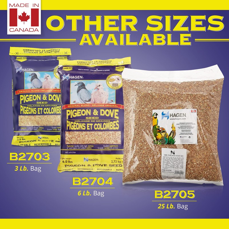 Hagen Pigeon & Dove Seed, Nutritionally Complete Bird Food 25